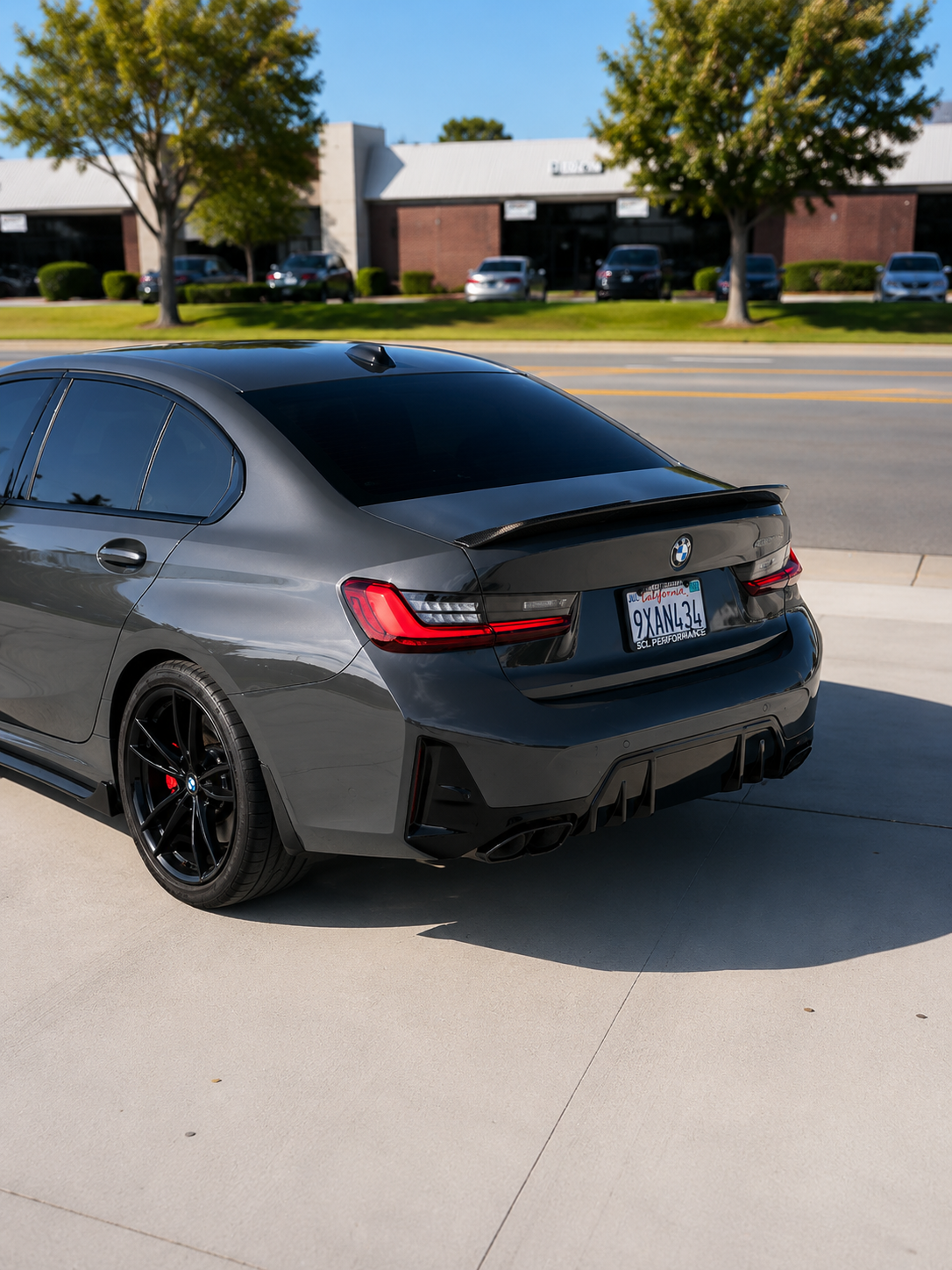 BMW G20 3-Series M Performance Style Carbon Fiber Rear Spoiler